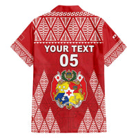 Custom Tonga Rugby Family Matching Off The Shoulder Long Sleeve Dress and Hawaiian Shirt Tonga Mate Ma'a Take The Lead