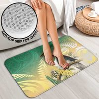 New Zealand Pigeon Kereru Bathroom Set Maori Fern Art Green Gradient - Polynesian Pride