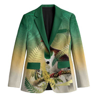 New Zealand Pigeon Kereru Blazer Maori Fern Art Green Gradient - Polynesian Pride
