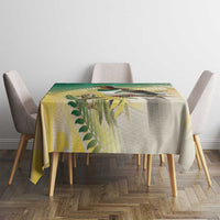New Zealand Pigeon Kereru Tablecloth Maori Fern Art Green Gradient LT05 - Polynesian Pride