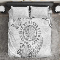 Brain Cancer Warrior Bedding Set Never Give Up LT05 White - Polynesian Pride