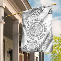 Brain Cancer Warrior Garden Flag Never Give Up
