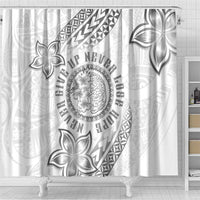 Brain Cancer Warrior Shower Curtain Never Give Up LT05 - Polynesian Pride