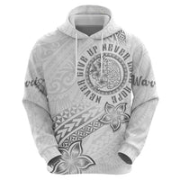 Brain Cancer Warrior Zip Hoodie Never Give Up LT05 - Polynesian Pride