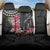 Black Polynesian Hammerhead Shark Tribal Pattern Back Car Seat Cover