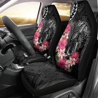 Black Polynesian Hammerhead Shark Tribal Pattern Car Seat Cover