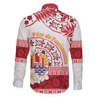 French Polynesia Internal Autonomy Day Family Matching Short Sleeve Bodycon Dress and Hawaiian Shirt Tropical Hibiscus And Turtle Pattern