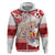 French Polynesia Internal Autonomy Day Zip Hoodie Tropical Hibiscus And Turtle Pattern