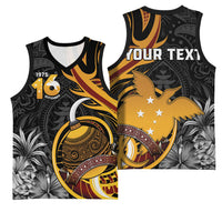 Personalised Papua New Guinea Basketball Jersey Happy 50th Independence Anniversary LT05 - Polynesian Pride