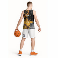 Personalised Papua New Guinea Basketball Jersey Happy 50th Independence Anniversary LT05 - Polynesian Pride