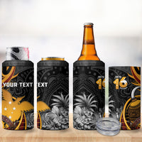 Personalised Papua New Guinea 4 in 1 Can Cooler Tumbler Happy Independence Day LT05 - Polynesian Pride