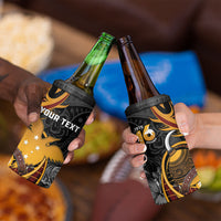 Personalised Papua New Guinea 4 in 1 Can Cooler Tumbler Happy Independence Day LT05 - Polynesian Pride