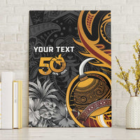 Personalised Papua New Guinea Canvas Wall Art Happy 50th Independence Anniversary - Polynesian Pride