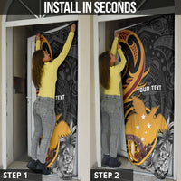 Personalised Papua New Guinea Door Cover Happy Independence Day LT05 - Polynesian Pride