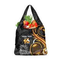 Personalised Papua New Guinea Grocery Bag Happy Independence Day LT05 1-pack One Size Black - Polynesian Pride