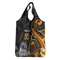 Personalised Papua New Guinea Grocery Bag Happy 50th Independence Anniversary - Polynesian Pride
