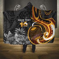 Personalised Papua New Guinea Hooded Blanket Happy Independence Day LT05 - Polynesian Pride