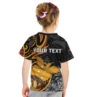 Personalised Papua New Guinea Kid T Shirt Happy 50th Independence Anniversary LT05 - Polynesian Pride