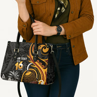 Personalised Papua New Guinea Leather Bag Happy Independence Day LT05 - Polynesian Pride