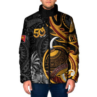Papua New Guinea Padded Jacket Happy 50th Independence Anniversary - Polynesian Pride