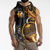 Personalised Papua New Guinea Sleeveless Hoodie Happy 50th Independence Anniversary LT05 - Polynesian Pride