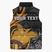 Papua New Guinea Sleeveless Puffer Jacket Happy 50th Independence Anniversary - Polynesian Pride