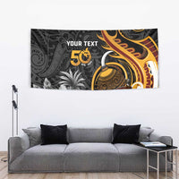 Personalised Papua New Guinea Tapestry Happy Independence Day LT05 - Polynesian Pride