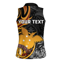 Personalised Papua New Guinea Women Sleeveless Polo Shirt Happy Independence Day LT05 - Polynesian Pride