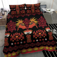 Papua Batik Motif Bedding Set Papua Spirit Black Version - Polynesian Pride