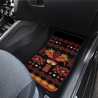 Papua Batik Motif Car Mats Papua Spirit Black Version - Polynesian Pride