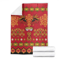 Papua Batik Motif Blanket Papua Spirit Red Version - Polynesian Pride