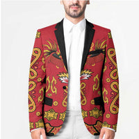 Papua Batik Motif Blazer Papua Spirit Red Version - Polynesian Pride