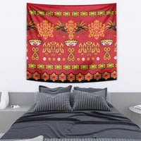 Papua Batik Motif Tapestry Papua Spirit Red Version - Polynesian Pride