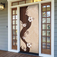 Polynesia Hibiscus Door Cover Cameo Curve Motif - Polynesian Pride