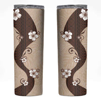 Polynesia Hibiscus Skinny Tumbler Cameo Curve Motif - Polynesian Pride