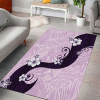 Polynesia Hibiscus Area Rug Thistle Curve Motif - Polynesian Pride