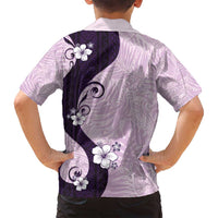 Polynesia Hibiscus Family Matching Tank Maxi Dress and Hawaiian Shirt Thistle Curve Motif - Polynesian Pride