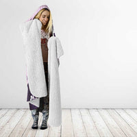 Polynesia Hibiscus Hooded Blanket Thistle Curve Motif - Polynesian Pride