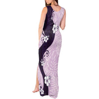 Polynesia Hibiscus Tank Maxi Dress Thistle Curve Motif - Polynesian Pride