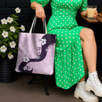 Polynesia Hibiscus Tote Bag Thistle Curve Motif - Polynesian Pride