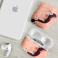 Polynesia Hibiscus AirPods Case Rose Bud Curve Motif - Polynesian Pride