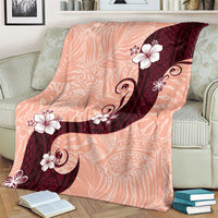 Polynesia Hibiscus Blanket Rose Bud Curve Motif - Polynesian Pride