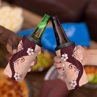 Polynesia Hibiscus 4 in 1 Can Cooler Tumbler Rose Bud Curve Motif - Polynesian Pride