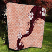 Polynesia Hibiscus Quilt Rose Bud Curve Motif - Polynesian Pride