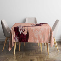 Polynesia Hibiscus Tablecloth Rose Bud Curve Motif - Polynesian Pride