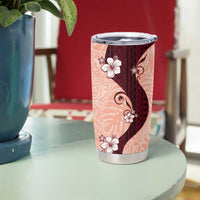 Polynesia Hibiscus Tumbler Cup Rose Bud Curve Motif - Polynesian Pride