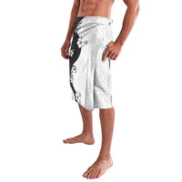 Polynesia Hibiscus Lavalava White Curve Motif - Polynesian Pride