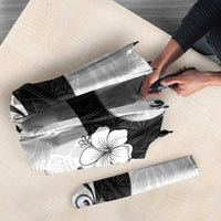 Polynesia Hibiscus Umbrella White Curve Motif - Polynesian Pride