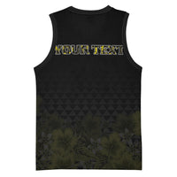 Personalised Aloha Hawaii Kahili Basketball Jersey Kanaka Maoli With Kakau Pattern