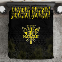 Aloha Hawaii Kahili Bedding Set Kanaka Maoli With Kakau Pattern